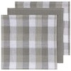 Now Designs Check Dishcloth Set, London Gray