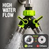 LIME 2 Way Garden Hose Splitter – Heavy Duty Metal