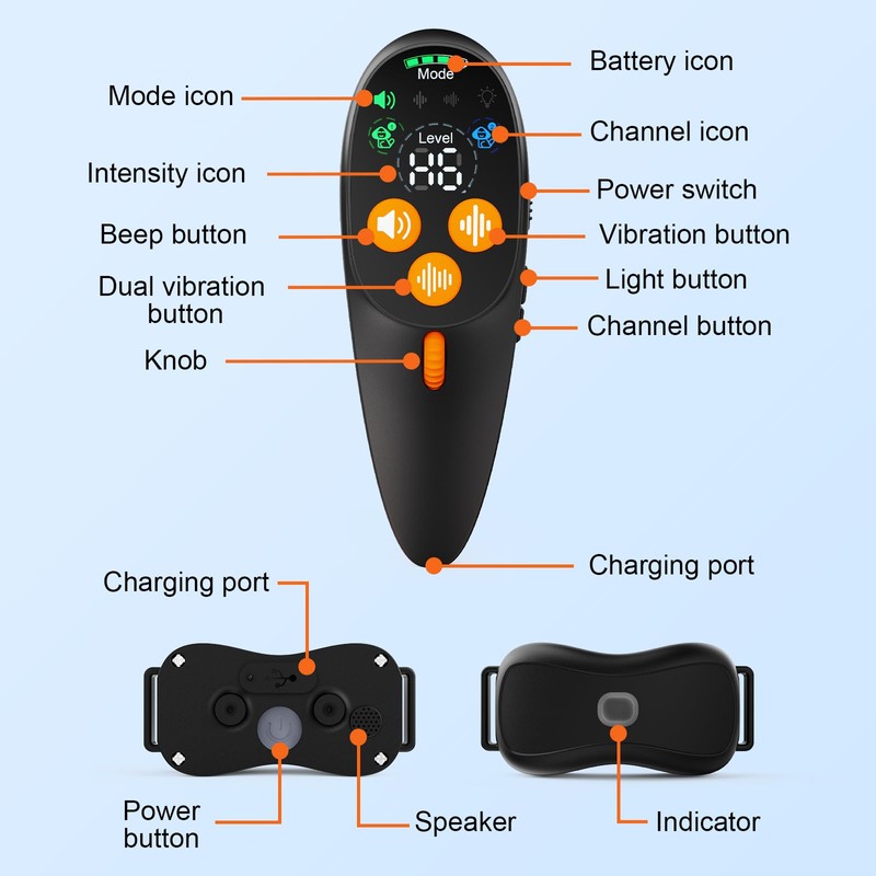 HOMELYLIFE Remote Dog Training Collar – Anti Bark, No Shock,