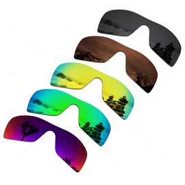 SmartVLT Set of 5 Men's Replacement Lenses for Oakley Batwolf OO9101 Sunglass Combo Pack S03