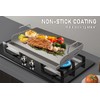 Utheer 17" x13" Nonstick Cast Iron Griddle for Gas Grill,