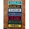 Parche Portanombre Personalizado Varios Colores Velcro