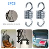 HOMPER 2 Pieces Hammock Spring, Hardened Galvanized Steel Extension Spring