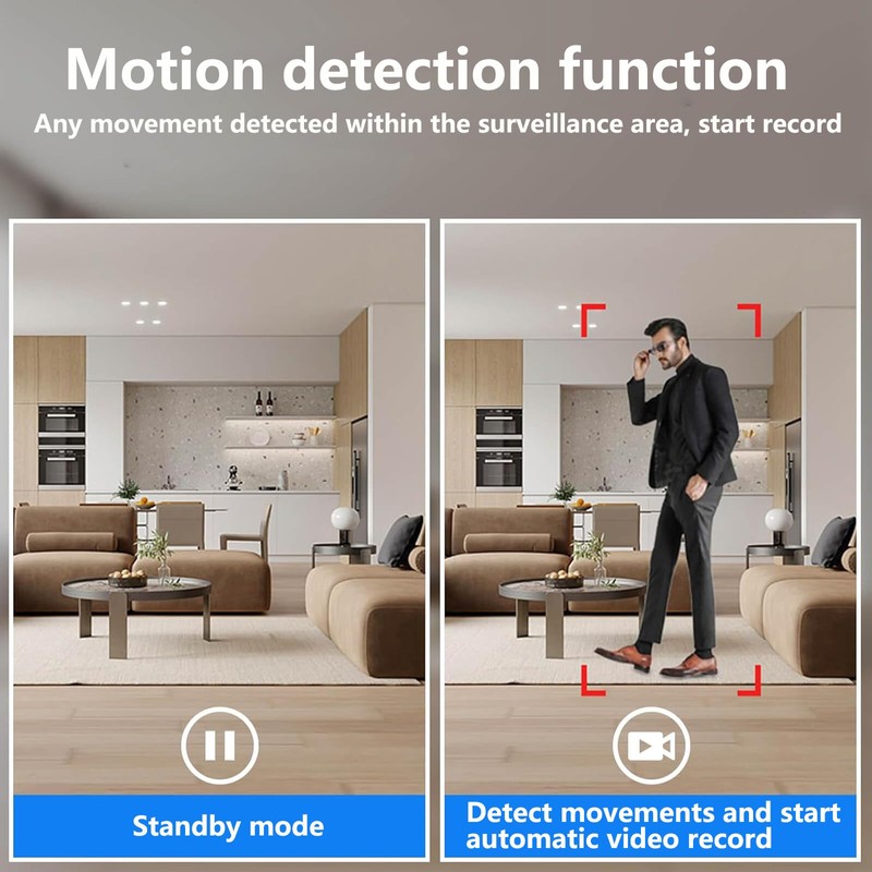 Home Compact Security Camera - HD 1080P Nanny Pet Child