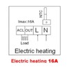 Thermostat Receiver Electric Heating System Signal Receiver AC 90‑240V 16A