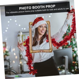 GRIRIW 3 Pcs PVC Inflatable Photo Booth Frame Stand Party Photo Prop for Stands