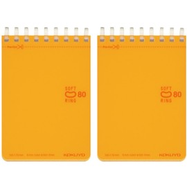 Kokuyo Memo Book, Soft Ring, Dotted B Ruled, A7, 80 Sheets, 2 Books, Orange Mes-SV378BT-YRX2