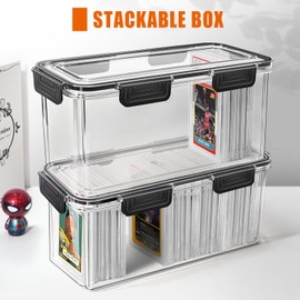 Graded Sports Card Storage Box, Trading Card Storage Box, Graded Card Slab Storage Case Fits PSA BGS & SGC