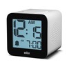 Braun BC25WP Digital Alarm Clock with Voice Output, Snooze, Positive