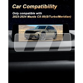 ECOZEN Screen Protector For 2023-2026 Mazda CX-50/Hybrid - 10.25-Inch Navigation Tempered Glass Film For 2023-2026 CX-50(2.5 S/2.5 Turbo/2.5 Turbo Meridian Edition) Accessories Anti Fingerprints