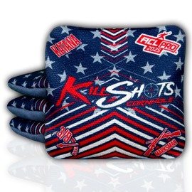 Killshots Cornhole | Katana Series | Limited Edition | ACL Pro Certified Cornhole Bags | Premium Quality | Dual-Speed | Durable & Weather Resistant | Set of 4 Bags (USA)