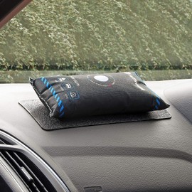 Fifth Gear 2 x 1kg Silica Gel Car Dehumidifier, Dry Air, Reusable Moisture Absorber Bag, Automotive Dehumidifier, Keep Windows Fog-Free. Prevents Condensation and Mold, Includes 2 x Anti Slip Mat