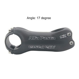 Alfa Pasca Road Bike / Mountain Bike Stems No Logo Fibre Carbon Stem Bicycle Stem Carbon Black 3K Matt 17 Degrees 120 mm
