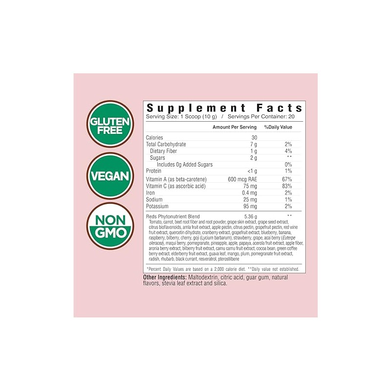 Country Farms Super Reds Energizing Polyphenol Superfood, Antioxidants, Drink Mix,