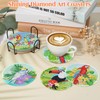 Billbotk Billbotk 8 Pieces Diamond Art Painting Coasters Kit with