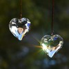 stino 2PCS Heart Crystal Sun Catcher Prisms, STINO Hanging Suncatchers