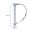 sourcing map Shaft Locking Pin for Coupler Trailer Lawn Garden
