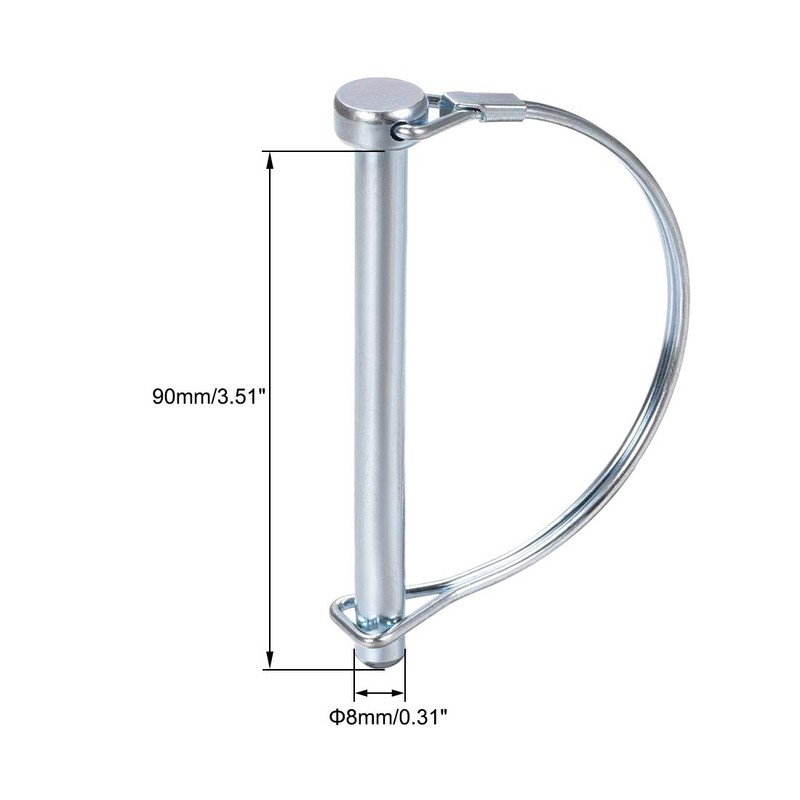 sourcing map Shaft Locking Pin for Coupler Trailer Lawn Garden