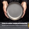 TiTo Titanium Plates Dish Outdoor Camping Tableware Ultralight Round Fruit