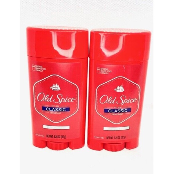 Old Spice Classic Deodorant  3.25oz ( 2 Pack )