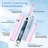 JTF Electric Toothbrush for Adults with 6 Brush Heads Tongue
