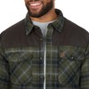 Coleman Diamond Quilted Flannel Shirt Jacket - Mens Plaid Flannel