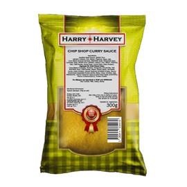 Harry Harvey 300g Chip Shop Curry Sauce Powder, Chippy, Takeaway Chips Curries. As used by Chippies and Fish Shops