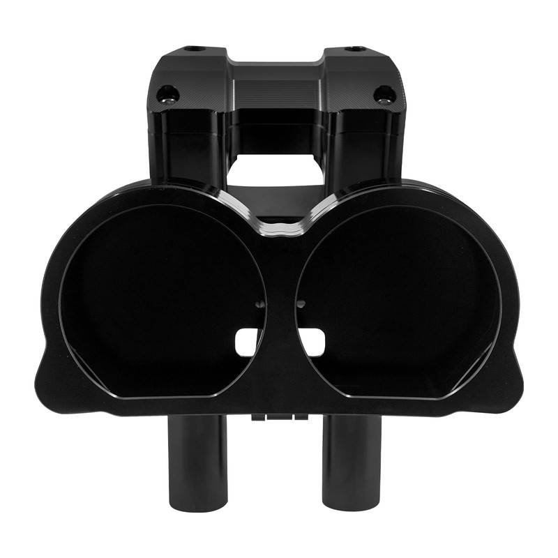 10" Handlebar Risers with Speedometer Instrument Panel Kit Compatible with