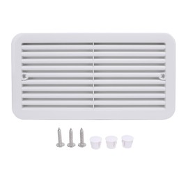 RV Side Air Vent Grill, Quick Indoor Outdoor Air Exchange, 13.78x7.32in Air Return Grille Suitable for RVs, Trailers, Motorhomes Air Vent Cover for The Bathroom, Kitchen