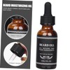 minkissy Beard 30ml Men's Essential Black Castor Relief Itching Smooth