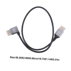 VICASKY Male to Male Video Cable Connector for Monitors and Tvs High-speed Data Transfer Flexible Design for Gaming and Streaming