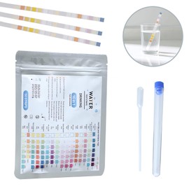 Nhgkju 16-in-1 Water Test Strips - pH, Water Hardness, Chlorine, Nitrate & More - 50 Test Strips for Drinking Water, Aquarium, Pool & Pond - Quick & Easy Water Analysis for Home