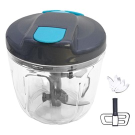 HVIHWI Manual Onion Cutter, 900 ml Vegetable Cutter, Onion Chopper with Pulley, Multi Chopper, Garlic Chopper, Onion Chopper for Onions, Vegetables, Fruits, Nuts, Garlic