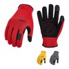 [Vgo...] 3 Pair Pack Mechanic Gloves, Work Gloves, Reinforcement, Smartphone