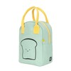 Fluf Zipper Lunch Bag (Various Designs), Gingham Blue