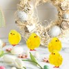 BESPORTBLE 36Pcs Mini Easter Chicks, Yellow Easter Chicks Cute Fully