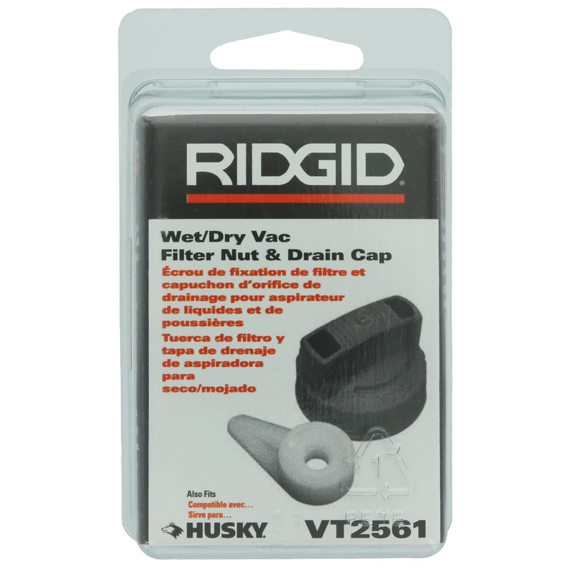 Ridgid VT2561 Genuine OEM Plastic Filter Nut and Drain Cap