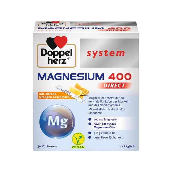 Doppelherz system MAGNESIUM 400 DIRECT, 30 pcs. Sachets