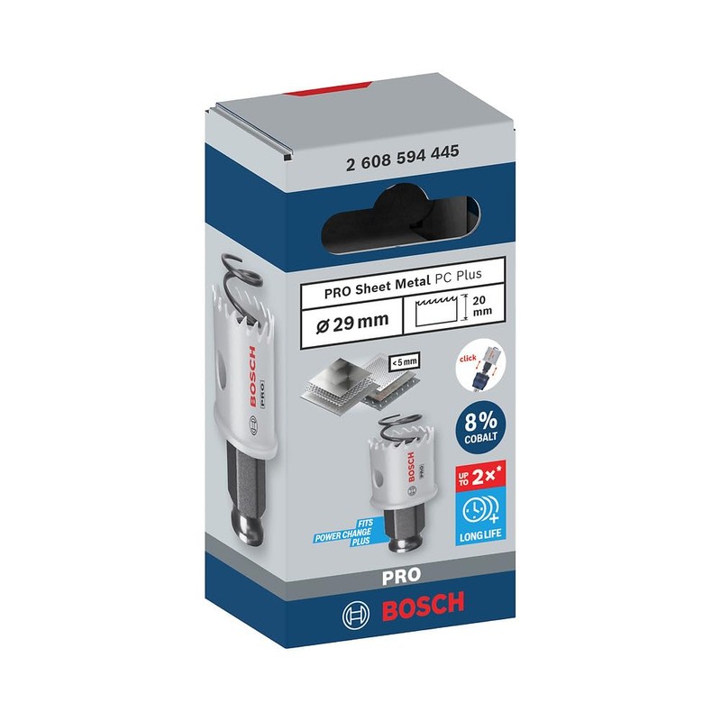 Bosch 1 x Pro Sheet Metal Power Change Plus Hole