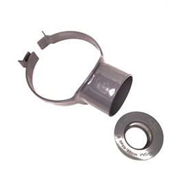 C - Soil Pipe Grey Strap Boss & 36mm Solvent Boss Adapter