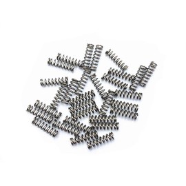 Liberty,0.5mmx3mmx10mm 304 Stainless Steel Compression Springs Silver Tone 30pcs