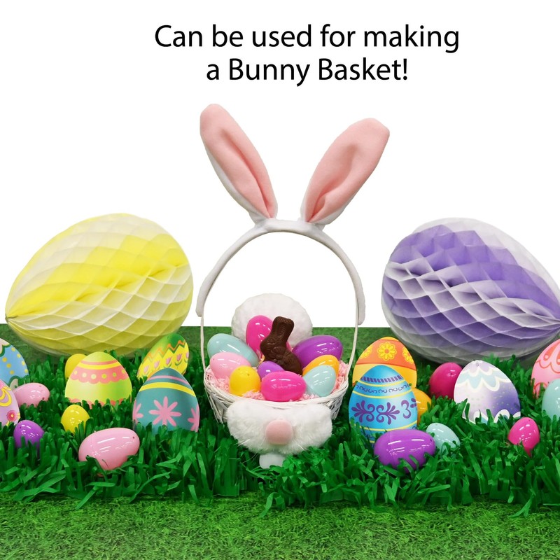 Soft-Touch Bunny Ears (white & pink) Party Accessory (1 count)