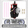 ABCERRS PWK Carburetor 24mm Engine Carb Compatible with 90cc-125cc Engine