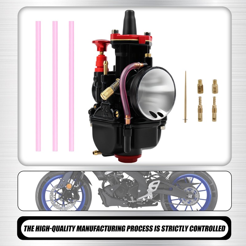 ABCERRS PWK Carburetor 24mm Engine Carb Compatible with 90cc-125cc Engine
