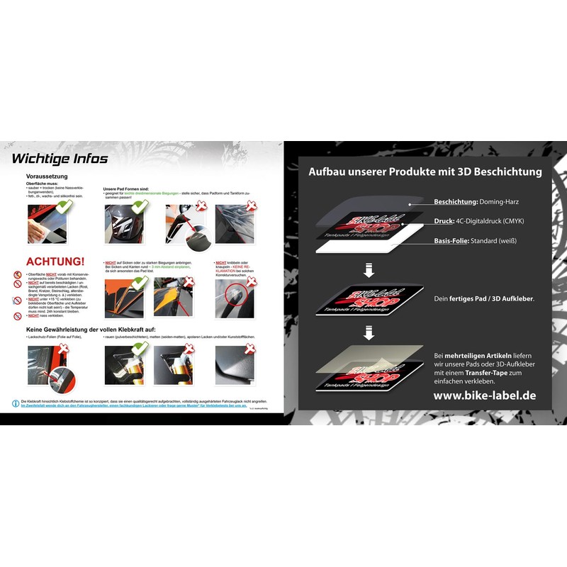 Tankpad 3D Decor Sticker Mudguard Compatible with Yamaha MT-125 2025