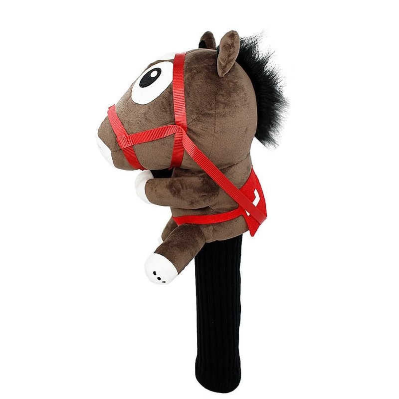 Hokushin Racehorse Headcover Driver OHC80 OCTUBA HC DR (Brown/FF/Men's, Lady's)