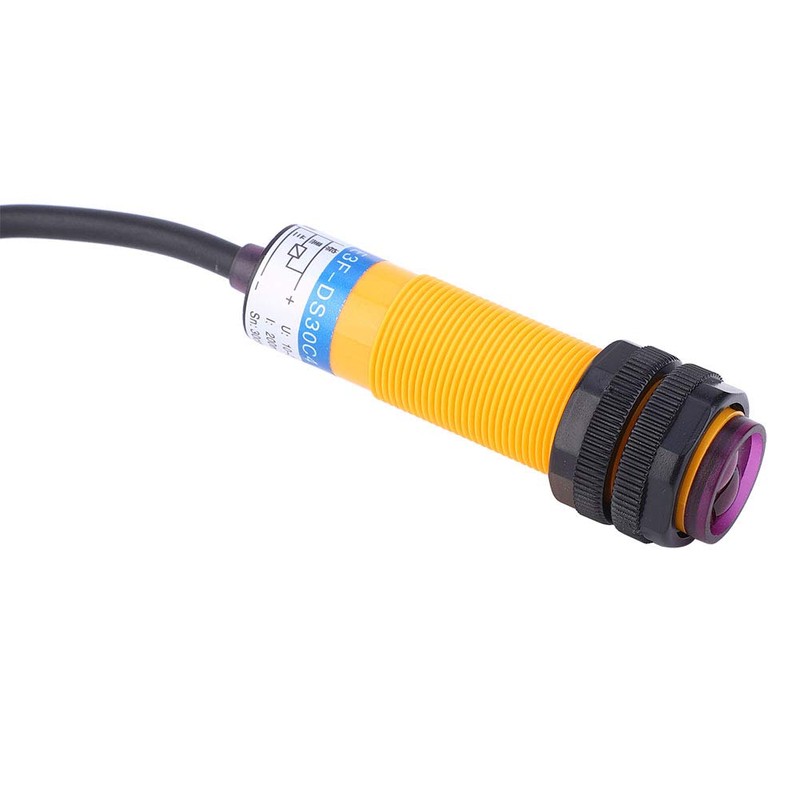 10PCS E3F-DS30C4 Interruptor Fotoeléctrico Sensor Fotoeléctrico Difuso Interruptor 10-30VDC 3