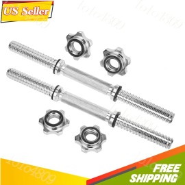Unbranded 2xAdjustable Dumbbell Bar 1 inch Threaded Barbell Handles for Home Gym Fitness