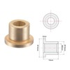 sourcing map Flange Sleeve Bearings 6mm Bore 10mm OD 10mm