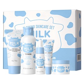 Milk Skin Care Sets&Kits,Milk Skincare Set, Beauty Gift Sets for Teenage Girls,Skincare Set